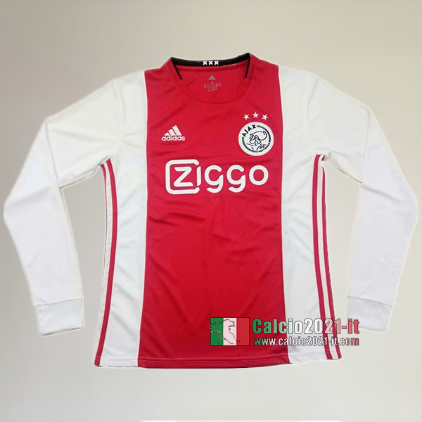 Prima Maglia Calcio Manica Lunga Nuove Del Ajax Amsterdam Uomo 2019-2020 Personalizzate