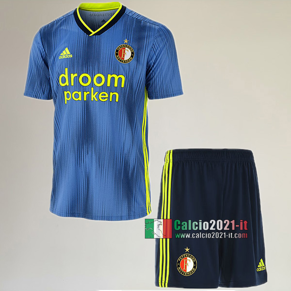 Seconda Maglia Nuova Del Feyenoord Rotterdam Bambini 2019-2020 Personalizzazione