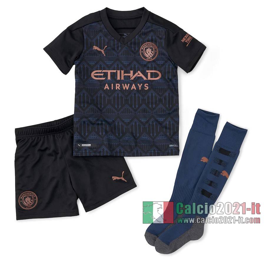 Le Nuove Seconda Maglia Calcio Manchester City Bambino 2020-2021
