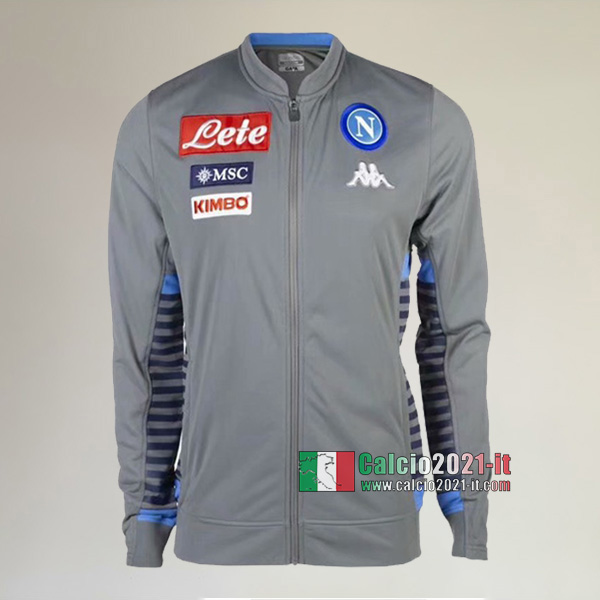 La Nuove Ssc Napoli Full-Zip Giacca Grigia Vintage 2019/2020 :Calcio2021-it
