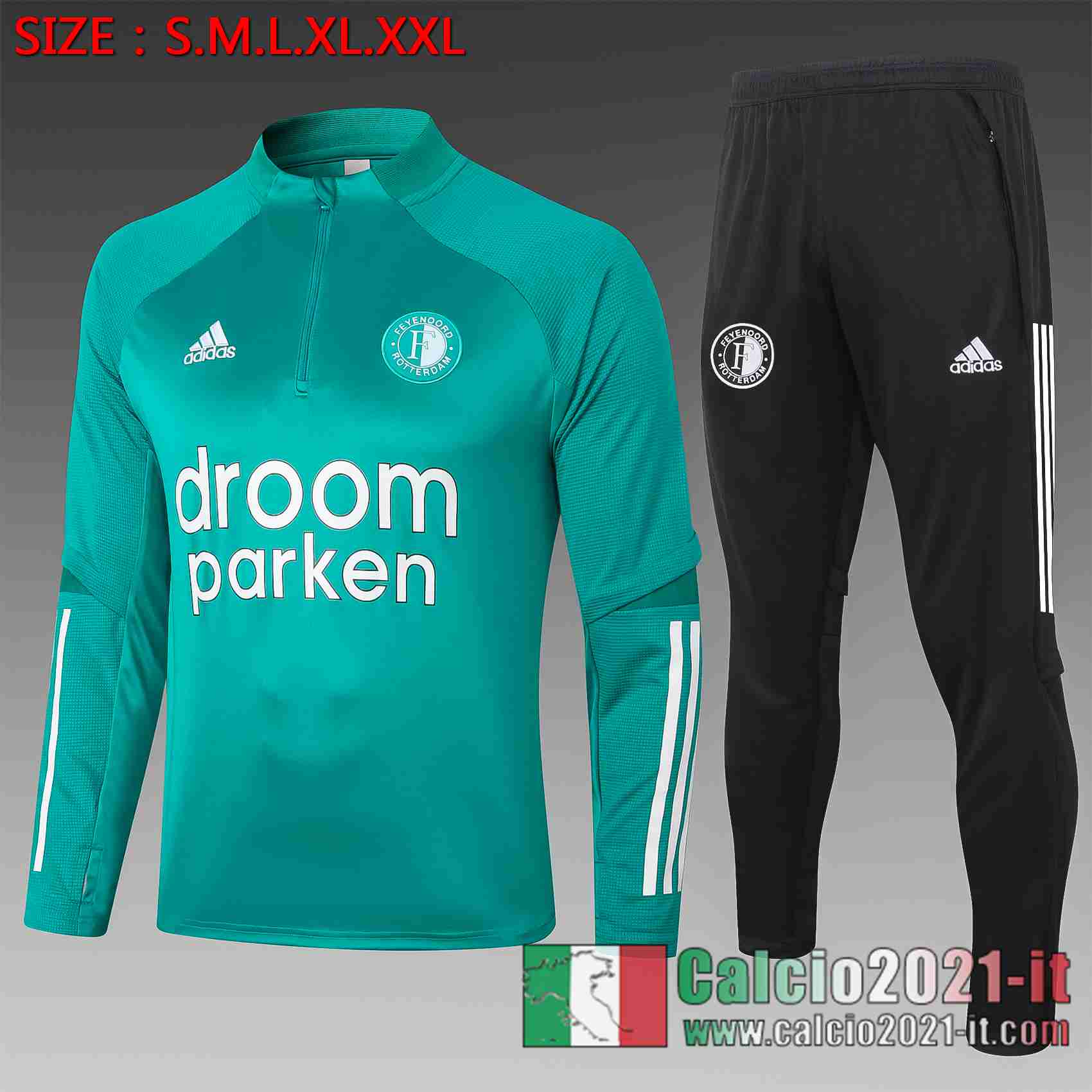 Feyenoord Tuta Calcio verde 2020 2021 B422