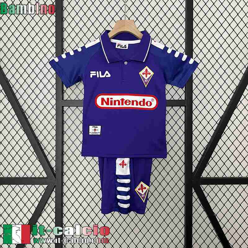 Retro Maglia Calcio Fiorentina Prima Bambini 1998 FG478