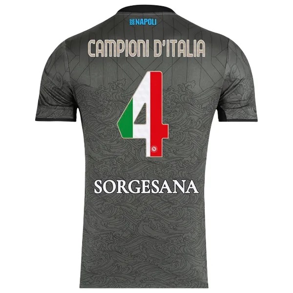 Maglia Calcio CAMPIONI D'ITALIA Nap0li Terza Uomo 24 25