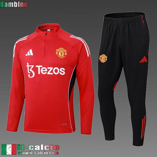 Kit: Tute Sportive Uomo Manchester United Bambini 25 26 C908