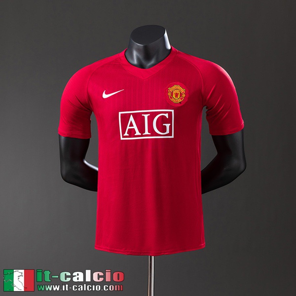 Retro Maglie Calcio Manchester United Prima Uomo 07 08 FG1013