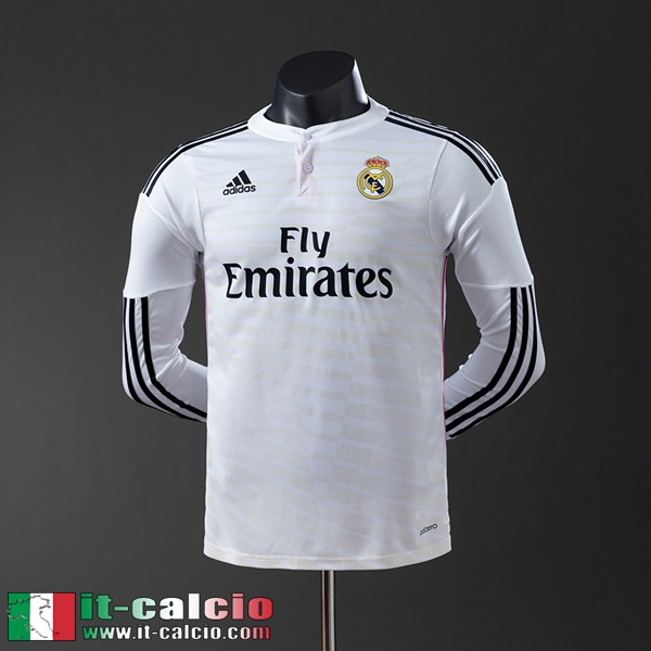 Retro Maglie Calcio Real Madrid Prima Uomo Manga Larga 14 15 FG1031
