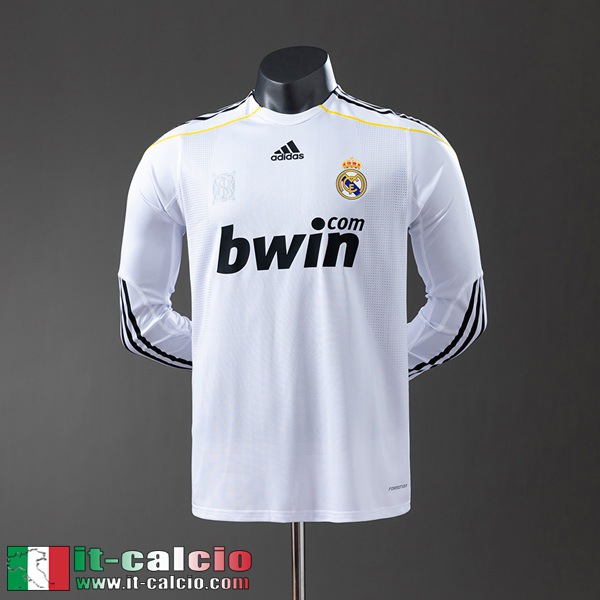 Retro Maglie Calcio Real Madrid Prima Uomo Manga Larga 09 10 FG1037