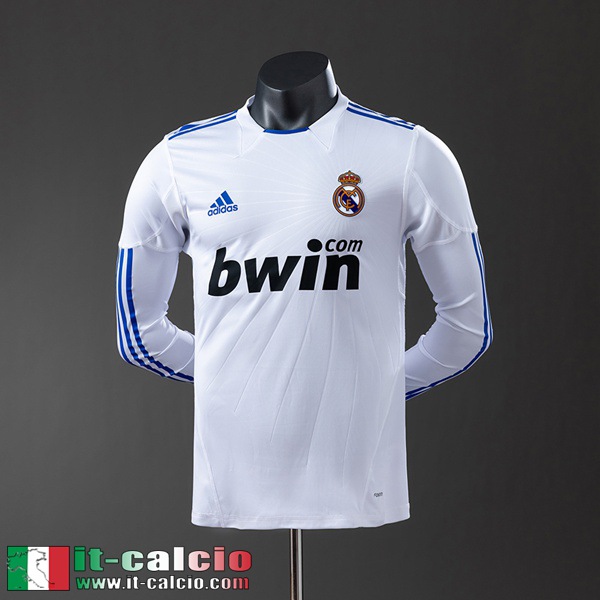 Retro Maglie Calcio Real Madrid Prima Uomo Manga Larga 10 11 FG1039