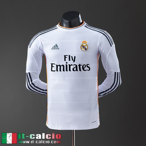 Retro Maglie Calcio Real Madrid Prima Uomo Manga Larga 13 14 FG1044