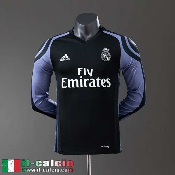 Retro Maglie Calcio Real Madrid Terza Uomo Manga Larga 16 17 FG1046