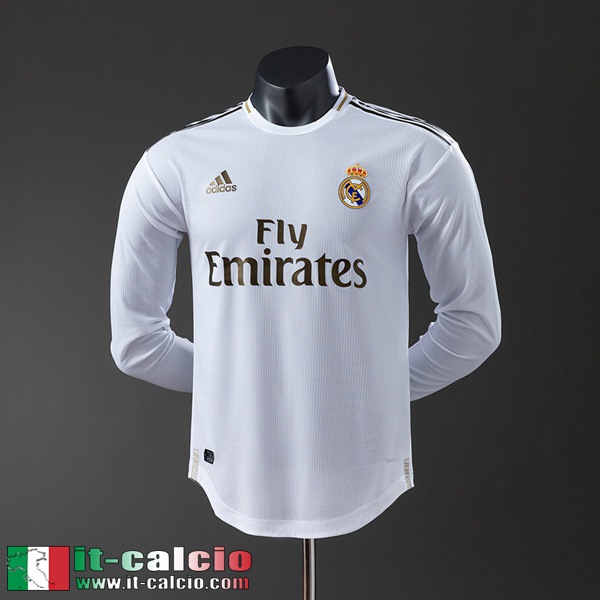Retro Maglie Calcio Real Madrid Prima Uomo Manga Larga 19 20 FG1048