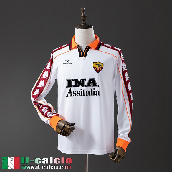Retro Maglie Calcio Roma Seconda Uomo Manga Larga 98 99 FG1067