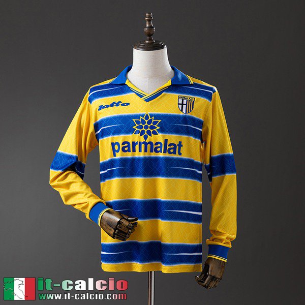Retro Maglie Calcio Parma Prima Uomo Manga Larga 98 99 FG1068