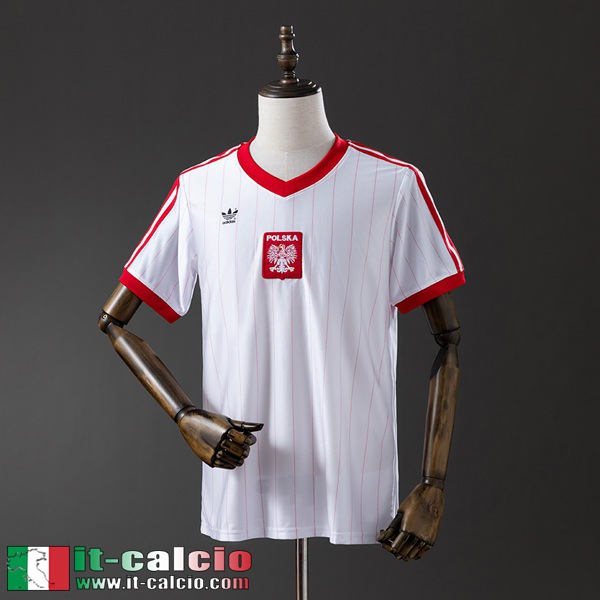 Retro Maglie Calcio Pologne Prima Uomo 1982 FG1093