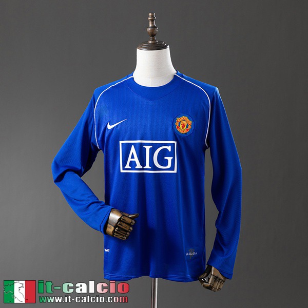 Retro Maglie Calcio Manchester United Portieri Uomo Manga Larga 07 08 FG1111