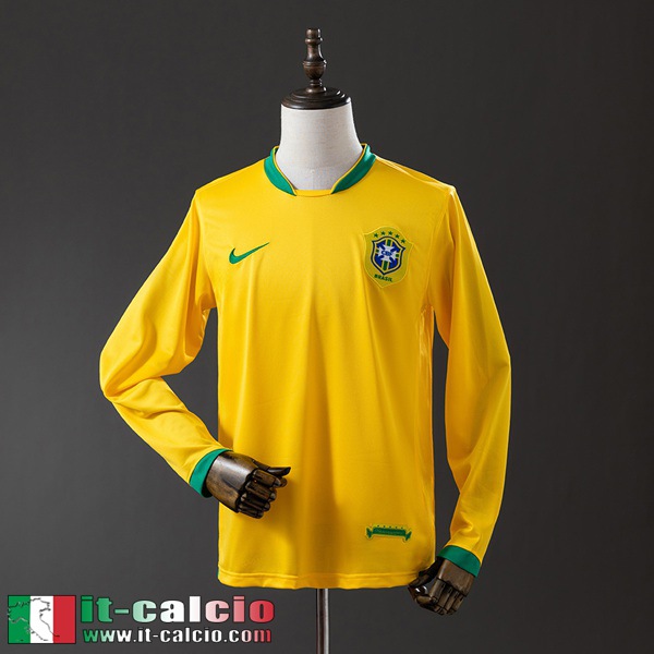 Retro Maglie Calcio Brasile Prima Uomo Manga Larga 2006 FG1114
