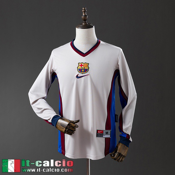 Retro Maglie Calcio Barcellona Seconda Uomo Manga Larga 98 99 FG1117
