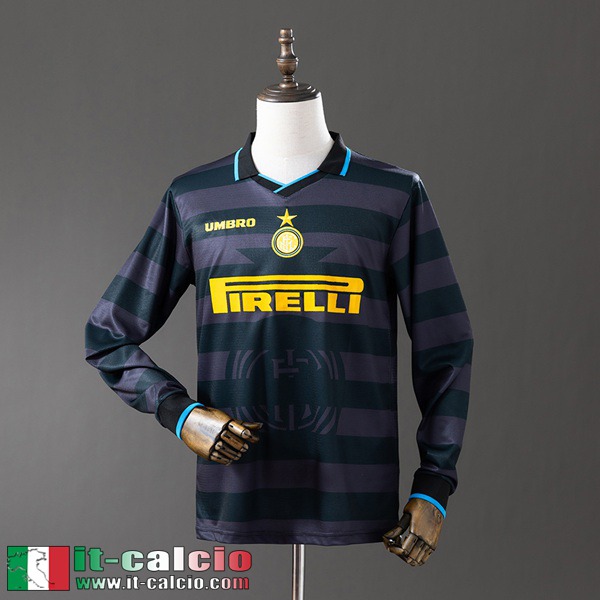 Retro Maglie Calcio Inter Milan Terza Uomo Manga Larga 97 98 FG1138