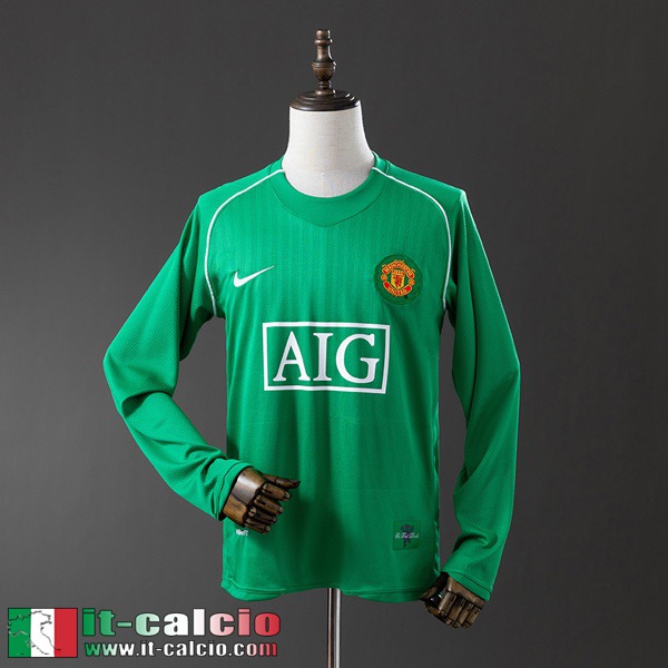 Retro Maglie Calcio Manchester United Portieri Uomo Manga Larga 07 08 FG1148