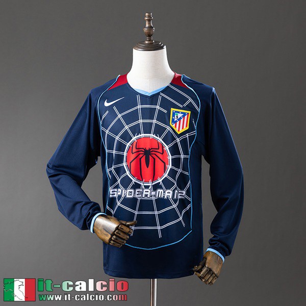 Retro Maglie Calcio Atletico Madrid Seconda Uomo Manga Larga 04 05 FG1152