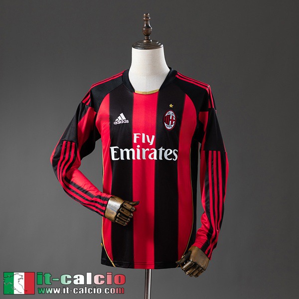 Retro Maglie Calcio AC Milan Prima Uomo Manga Larga 10 11 FG1185