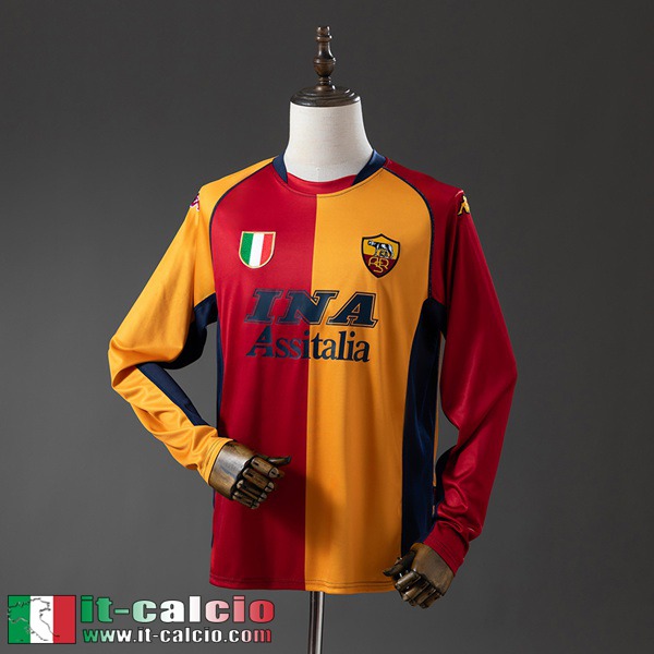 Retro Maglie Calcio Roma Edizione speciale Uomo Manga Larga 01 02 FG1187