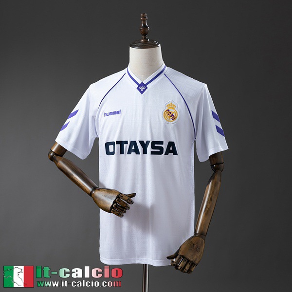 Retro Maglie Calcio Real Madrid Prima Uomo 90 91 FG1217