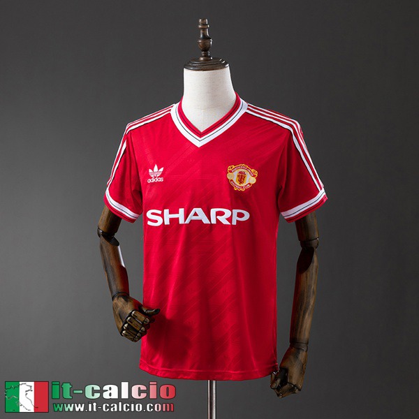 Retro Maglie Calcio Manchester United Prima Uomo 1986 88 FG866