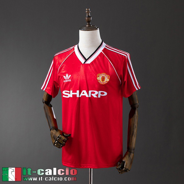 Retro Maglie Calcio Manchester United Prima Uomo 1984 FG869