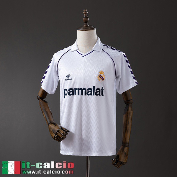 Retro Maglie Calcio Real Madrid Prima Uomo 86 87 FG873