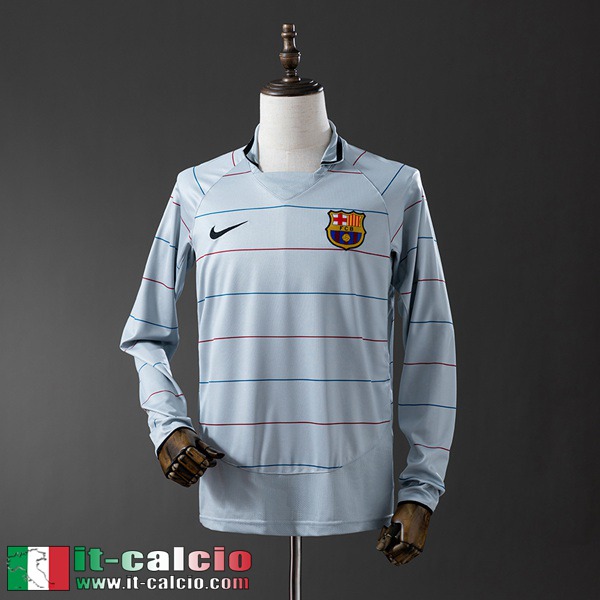 Retro Maglie Calcio Barcellona Seconda Uomo Manga Larga 03 04 FG916