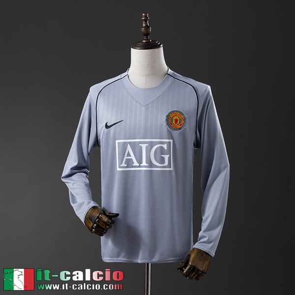 Retro Maglie Calcio Manchester United Portieri Uomo Manga Larga 2007 FG946