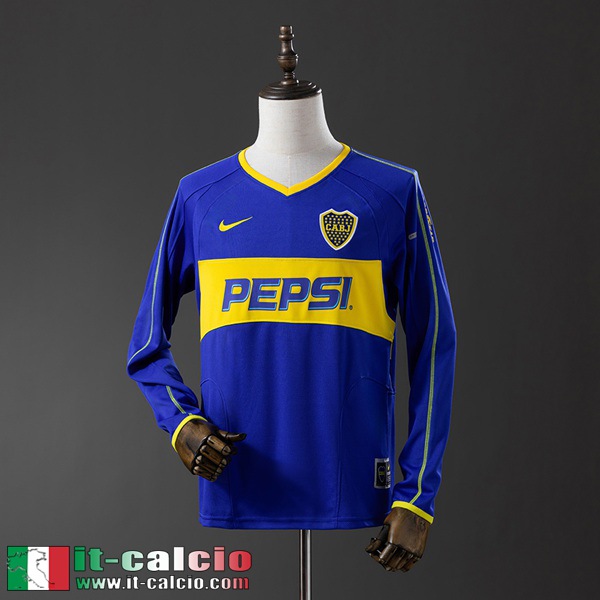 Retro Maglie Calcio Boca Juniors Prima Uomo Manga Larga 03 04 FG947