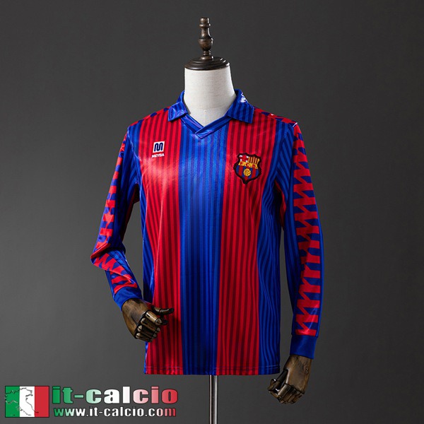 Retro Maglie Calcio Barcellona Prima Uomo Manga Larga 1992 FG950
