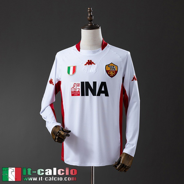 Retro Maglie Calcio Roma Seconda Uomo Manga Larga 2001 02 FG964