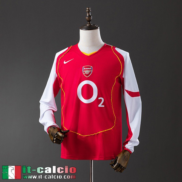Retro Maglie Calcio Arsenal Prima Uomo Manga Larga 04 05 FG966