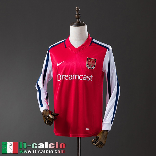 Retro Maglie Calcio Arsenal Prima Uomo Manga Larga 01 02 FG969