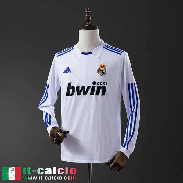 Retro Maglie Calcio Real Madrid Prima Uomo Manga Larga 10 11 FG971