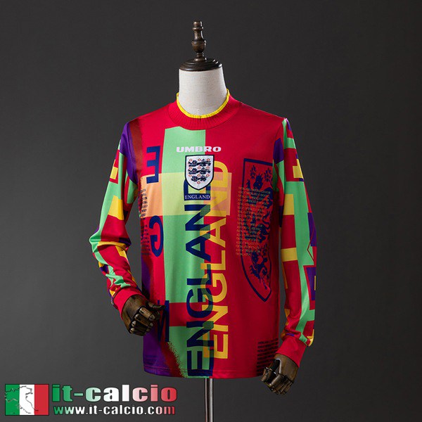 Retro Maglie Calcio Inghilterra Portieri Uomo Manga Larga 1996 FG980