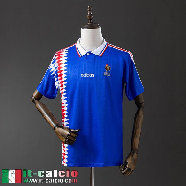 Retro Maglie Calcio Francia Prima Uomo 1994 FG986