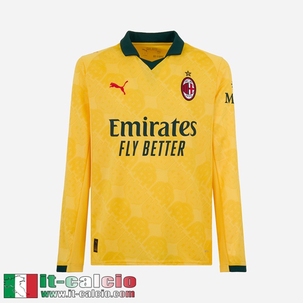 Maglie Calcio AC Milan Terza Uomo Maniche Lunghe 25 26