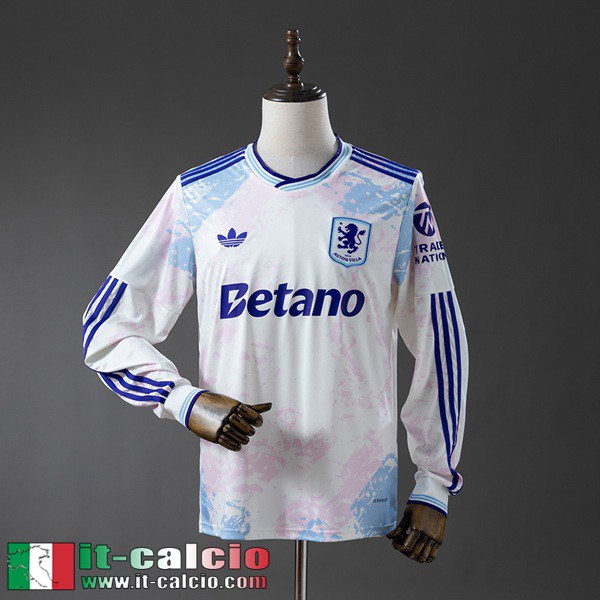 Maglie Calcio Aston Villa Terza Uomo Maniche Lunghe 25 26
