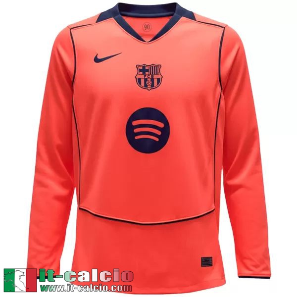 Maglie Calcio Barcellona Terza Uomo Maniche Lunghe 25 26