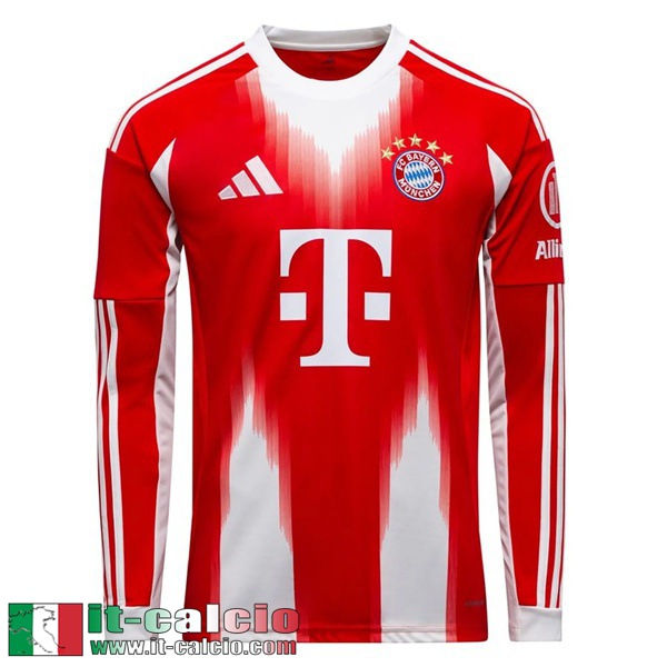 Maglie Calcio Bayern Monaco Prima Uomo Maniche Lunghe 25 26