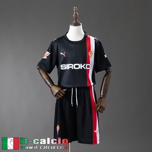 Maglie Calcio Sporting Gijon Seconda Bambini 25 26