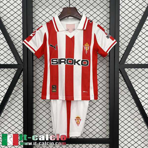 Maglie Calcio Sporting Gijon Prima Bambini 25 26