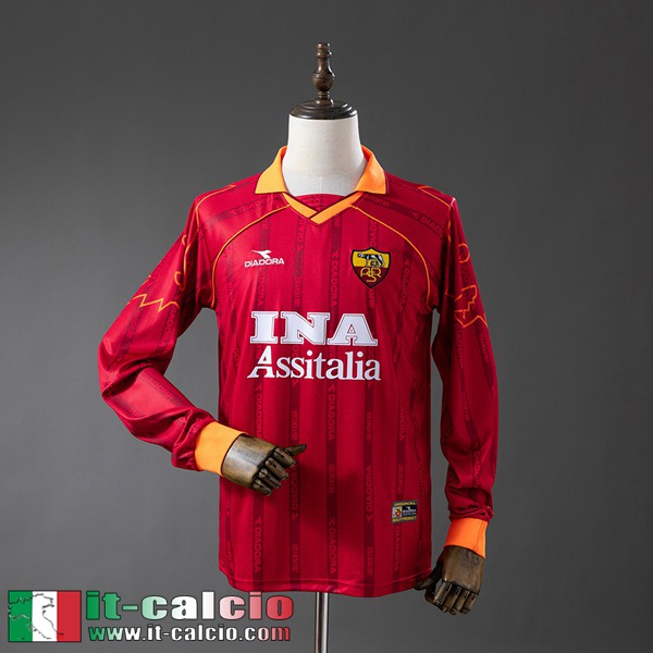 Retro Maglie Calcio Roma Prima Uomo Maniche Lunghe 99 00 FG1258