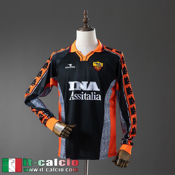 Retro Maglie Calcio Roma Terza Uomo Maniche Lunghe 98 99 FG1297