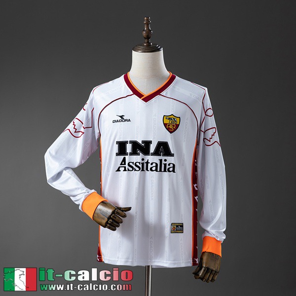 Retro Maglie Calcio Roma Seconda Uomo Maniche Lunghe 99 00 FG1298