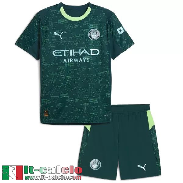 Maglie Calcio Manchester City Fourth Bambini 25 26